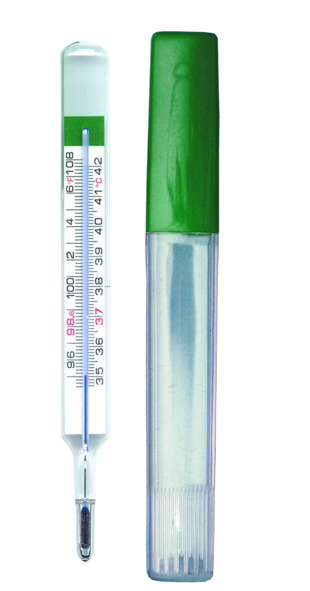 Classic Traditional Clinical Thermometer  MERCURY FREE  Made in Germany  dual cf 